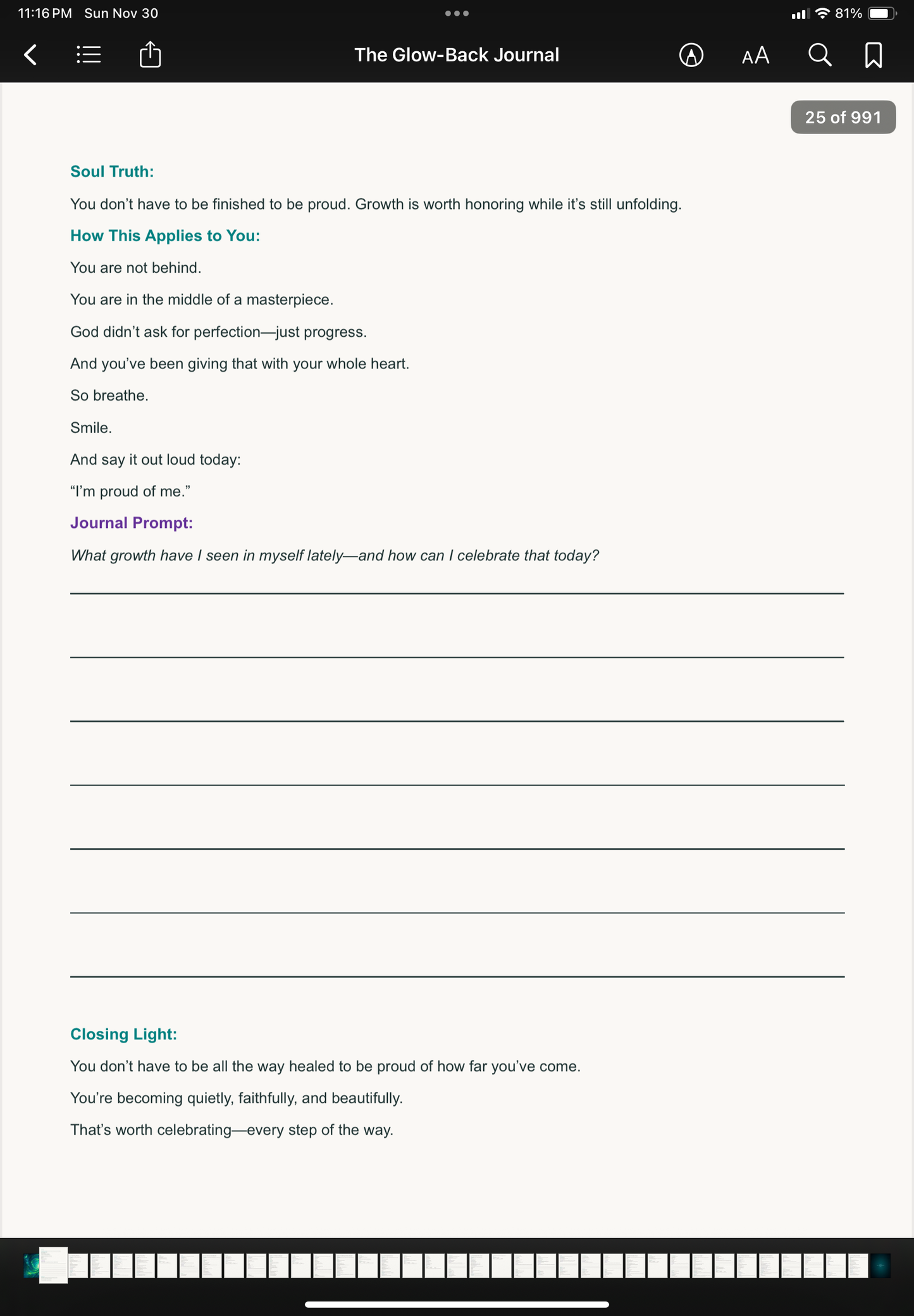 The Glow-Back Journal (E-Book)